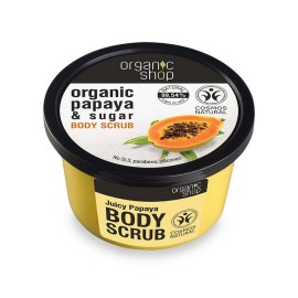 Natura Siberica Organic Shop Body Juicy Papaya Scrub Σώματος Παπάγια και Ζάχαρη 250ml