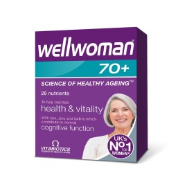 Vitabiotics Wellwoman 70+ Φόρμουλα για την Ευημερία των Γυναικών άνω των 70 Ετών 30 Ταμπλέτες