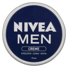 Nivea Men Creme Ανδρική Ενυδατική Κρέμα για Πρόσωπο - Σώμα - Χέρια 75ml