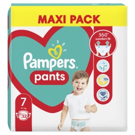 Pampers Pants Μέγεθος 7 [17+kg] 32 Πάνες - Βρακάκι