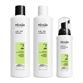Nioxin System 2 Loyalty Kit για Φυσικά Μαλλιά με Προχωρημένη Αραίωση Scalp & Hair Shampoo 300ml + Conditioner 300ml + Leave In Treatment 100ml