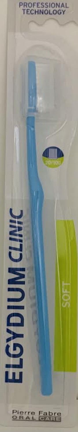 Elgydium Clinic 20/100 Οδοντόβουρτσα Μαλακή 1 Τεμάχιο