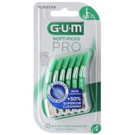 Gum Soft Picks Pro Ultra Soft Large Μεσοδόντια Βουρτσάκια Πράσινο 30 Τεμάχια [691]