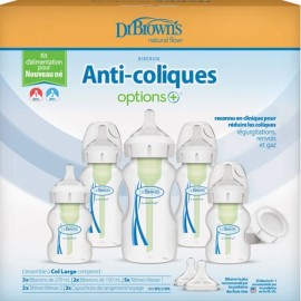Dr. Brown’s PROMO New Born Feeding Set Options Σετ Σίτισης+ Αντικολικό με Φαρδύ Λαιμό, 1 Τεμάχιο
