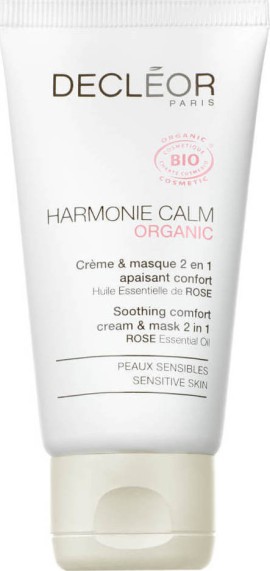 Decleor Organic Harmonie Calm Soothing Comfort 2 in 1 Cream & Mask Κρέμα και Μάσκα Προσώπου 50ml