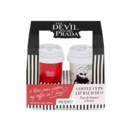 Mad Beauty Devil Wears Prada Lip Balm duo Χειλιών σε σχήμα Κούπας Καφέ, 2 τεμαχια