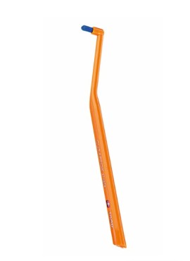 Curaprox CS 1009 Single Οδοντόβουρτσα Μονοθύσανη Πορτοκαλί με Μπλε Ίνες 1 τεμάχιο