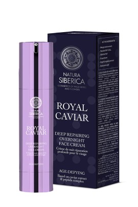 Natura Siberica Royal Caviar Deep Repairing Overnight Face Cream Κρέμα Νυκτός για Ολική Αναδόμηση της Επιδερμίδας 50ml
