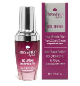 Messinian Spa Bio Lifting Face & Neck Serum Ορός Προσώπου & Λαιμού για Βαθύ Γέμισμα Ρυτίδων 30ml
