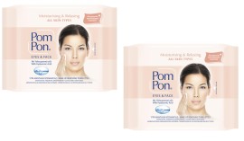 Pom Pon PROMO Υγρά Μαντηλάκια Ντεμακιγιάζ  με Υαλουρονικό  για Πρόσωπο & Μάτια 2x20 Tεμάχια