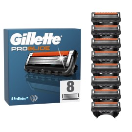 Gillette ProGlide Ανταλλακτικές Κεφαλές Ξυριστικής Μηχανής με 5 Λεπίδες 8 Τεμάχια