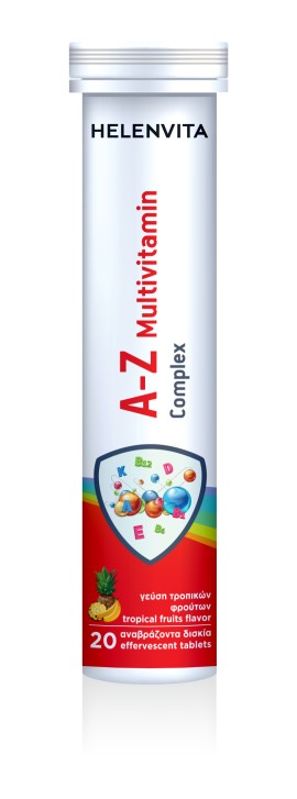 Helenvita A-Z MultiVitamin Complex Συμπλήρωμα Διατροφής για την Ενίσχυση του Ανοσοποιητικού Συστήματος 20 Αναβράζοντα Δισκία