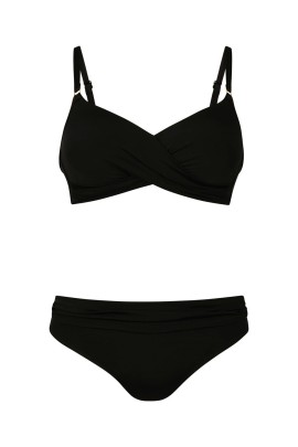 Anita Liberia B:42 Σετ Μπικίνι Μαστεκτομής Χωρίς Μπανέλες Μαύρο [6510]
