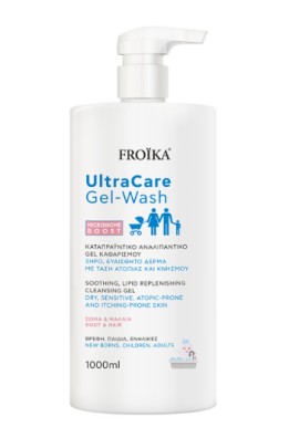 Froika Ultra Care Καταπραϋντικό Gel Wash Καθαρισμού Σώμα & Μαλλιά για Ξηρό, Ευαίσθητο Δέρμα, με Τάση Ατοπίας & Κνησμού 1000ml