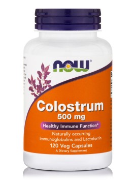 Now Foods Colostrum 500mg Συμπλήρωμα Διατροφής από Πρωτόγαλα 120 Κάψουλες