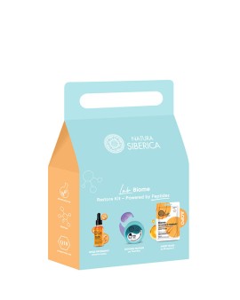 Natura Siberica PROMO Lab Biome Regeneration Face Serum Ορός Προσώπου Αναγέννησης 30ml - Peptides Eye Patches Ματιών με Πεπτίδια για Αναζωογόνηση 60 Τεμάχια - Vitamin C Therapy Sheet Mask Μάσκα Προσώπου για Λάμψη 1 Τεμάχιο