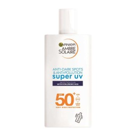 Garnier Ambre Solaire Super UV SPF50+ Anti Dark Spots & Anti Pollution Protection Fluid Αντηλιακή Κρέμα Προσώπου Κατά των Κηλίδων 40ml