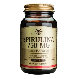 Solgar Spirulina 750mg Συμπλήρωμα Διατροφής Σπιρουλίνα 80 Ταμπλέτες