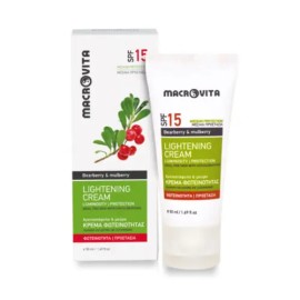 Macrovita Lightening Cream SPF15 Λευκαντική Κρέμα Προσώπου για τα Σημάδια της Υπερμελάγχρωσης 50ml