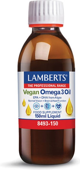 Lamberts Vegan Omega 3 Oil Ωμέγα 3 Λιπαρά Οξέα 150ml