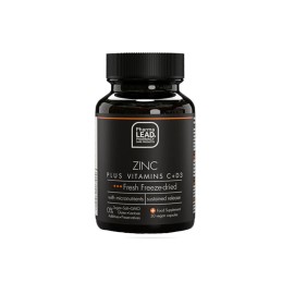 PharmaLead Zinc Plus Vitamins C+D3 Αντιοξειδωτική Δράση, Ενίσχυση του Ανοσοποιητικού Συστήματος 30 Φυτικές Κάψουλες