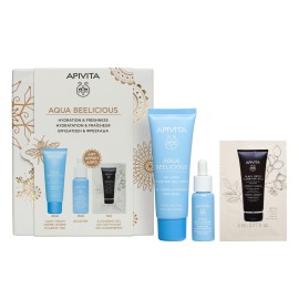 Apivita PROMO Aqua Beelicious Κρέμα Gel Ενυδάτωσης Ελαφριάς Υφής 40ml & ΔΩΡΟ Ορός Προσώπου για Αναζωογόνηση & Ενυδάτωση 10ml & ΔΩΡΟ Μαύρο Gel Καθαρισμού για Πρόσωπο & Μάτια Ενεργός Άνθρακας & Πρόπολη 5ml