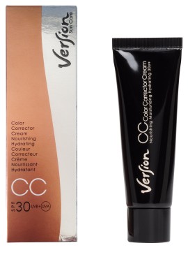 Version CC Cream SPF30 Color Corrector Αντηλιακή, Αντιρυτιδική Κρέμα Ημέρας με Χρώμα για Κανονικές, Ξηρές και Ευαίσθητες Επιδερμίδες 50ml