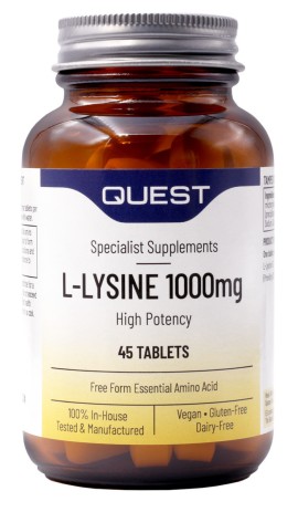 Quest L Lysine Αμινοξύ Λυσίνη 1000mg 45 Ταμπλέτες