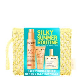 Nuxe PROMO Sun Spray SPF50 Αντηλιακό Γαλάκτωμα Προσώπου - Σώματος 150ml & Melting Sun Cream SPF50+ Αντηλιακή Κρέμα Προσώπου 50ml & Huile Prodigieuse Ξηρό Λάδι Ενυδάτωσης για Πρόσωπο - Σώμα - Μαλλιά 50ml