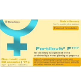 Fertilovit F THY για την Υποστήριξη της Λειτουργίας του Θυροειδή 30 Κάψουλες