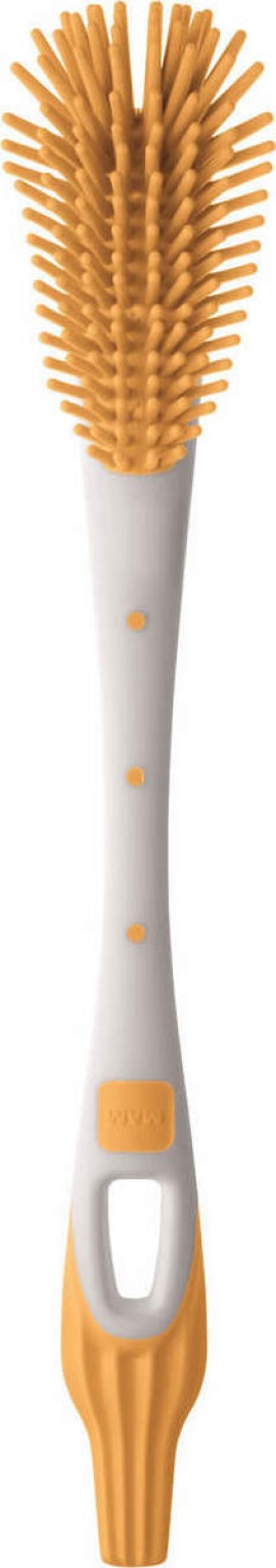 Mam Soft Brush Βούρτσα Καθαρισμού Μπιμπερό Θηλών Χρώμα:Κίτρινο 1 Τεμάχιο [430]