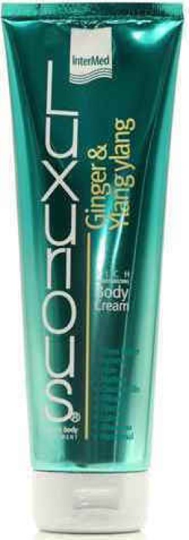 Intermed Luxurious Rich Moisturizing Body Cream Ginger & Ylang Ylang Κρέμα Ενυδάτωσης Σώματος Με Άρωμα Τζίντζερ 300ml