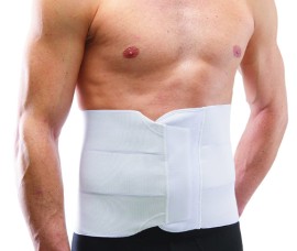 Gibaud Αυτοκόλλητη Μετεγχειριτική Ελαστική Ζώνη Μέγεθος 4 Χρώμα:Λευκό 24cm [106-121cm]