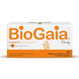BioGaia ProTectis Family Προβιοτικά σε Μασώμενα Δισκία - Λεμόνι, 30 Μασώμενα Δισκία