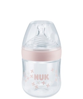 Nuk Nature Sense Γυάλινο Μπιμπερό για 0-6m+ με Θηλή Σιλικόνης S 120ml [10.747.123]
