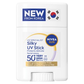 Nivea Sun UV Face Stick Silky SPF50+ Αντηλιακό Προσώπου Χωρίς Άρωμα 15gr