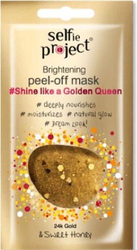 Selfie Project Shine Like a Golden Queen Μάσκα Προσώπου Λάμψης με Χρυσό Glitter 12ml