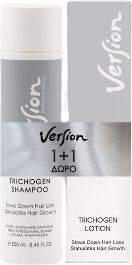 Version PROMO Trichogen Shampoo Δυναμωτικό Σαμπουάν Κατά της Τριχόπτωσης 250ml & Lotion Ενδυνάμωσης Μαλλιών 75ml