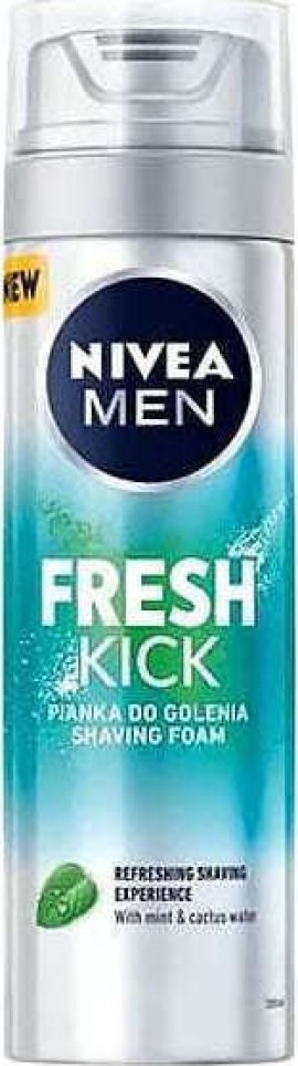Nivea Men Fresh Kick Shaving Foam Αφρός Ξυρίσματος 200ml