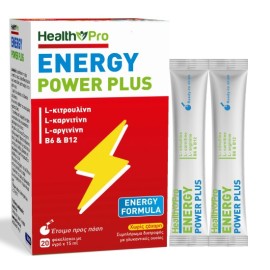 Health Pro Energy Power Plus για Ενίσχυση της Αθλητικής Επίδοσης 20 Φακελίσκοι με Υγρό x 15ml