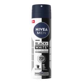 Nivea Men Black & White Invisible Ανδρικό Αποσμητικό Spray 48ωρης Προστασίας 150ml