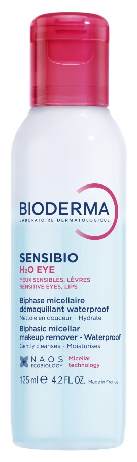 Bioderma Sensibio H2o Eye Biphase Διφασικό Νερό Micellaire για Ντεμακιγιάζ Ματιών & Χειλιών 125ml