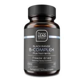PharmaLead Black Range Β Complex Plus Nutrients για την Παραγωγή Ενέργειας 60 Φυτικές Κάψουλες