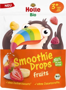 Holle BIO Smoothie Drops Fruits Μπουκίτσες Φρούτων για 3+ Ετών 15g