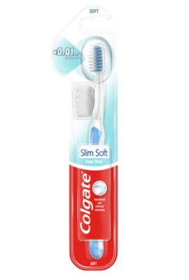 Colgate Slim Soft 0,01mm Οδοντόβουρτσα Γαλάζιο 1 Τεμάχιο