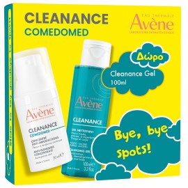 Avene PROMO Cleanance Comedomed Δράση στη Ρίζα των Ατελειών - Δέρμα με Τάση Ακμής 30ml & Cleanance Gel Καθαρισμού Προσώπου 100ml