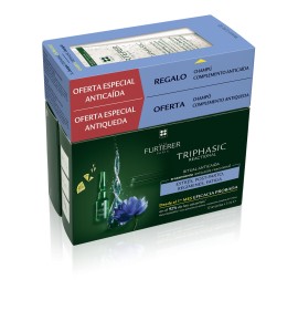 Rene Furterer PROMO Triphasic Reactional Αγωγή κατά της Αντιδραστικής Τριχόπτωσης 12 Αμπούλες x 5ml - Triphasic Σαμπουάν Κατά της Τριχόπτωσης 100ml