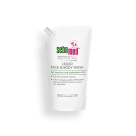 Sebamed Liquid Face & Body Wash Ήπιος Καθαρισμός Προσώπου & Σώματος, για Ευαίσθητη & Προβληματική Επιδερμίδα Refill 1000ml