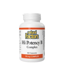 Natural Factors Vitamin B Complex 50mg για την Φυσιολογική Λειτουργία του Ανοσοποιητικού Συστήματος 60 Κάψουλες