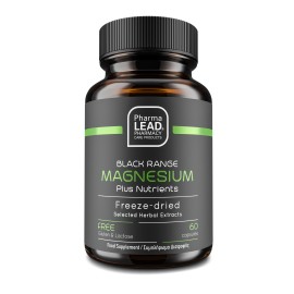 PharmaLead Black Range Magnesium Plus Nutrients για την Ομαλή Λειτουργία των Μυών & του Νευρικού Συστήματος 60 Φυτικές Κάψουλες